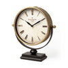 Houston Gold Metal Half Moon Base Table Clock