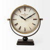 Houston Gold Metal Half Moon Base Table Clock