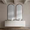 Agatha Arch Wall Mirror Black Metal