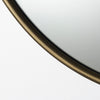 Piper 36" Gold Metal Round Wall Mirror