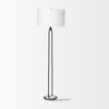 Sarah Arched Floor Lamp with Marble Base and White Shade – Elegant and Modern Lighting