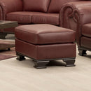 Decor-Rest Furniture Leather Look Ottoman 3933 Ottoman IMAGE 2