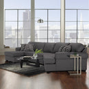 Decor-Rest Furniture Fabric 3 pc Sectional 2583/2581/2566 IMAGE 2