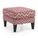 Decor-Rest Furniture Fabric Ottoman 3825 Ottoman (fabric) IMAGE 1