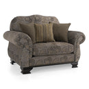 Decor-Rest Furniture Stationary Fabric Chair 6933C Pattern Fabric IMAGE 1