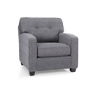 Decor-Rest Furniture Stationary Fabric Chair 2298 (Charcoal) IMAGE 1