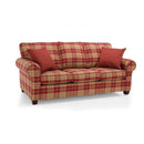 Decor-Rest Furniture Stationary Fabric Sofa 2179 Sofa (Grande Red) IMAGE 1