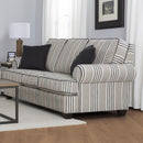 Decor-Rest Furniture Stationary Fabric Sofa 2285 Sofa (Pattern Beige) IMAGE 1