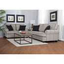 Decor-Rest Furniture Stationary Fabric Loveseat 2285 Loveseat (Pattern Beige) IMAGE 2