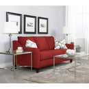 Decor-Rest Furniture Stationary Fabric Sofa 2342 Sofa (Red) IMAGE 1