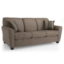 Decor-Rest Furniture Stationary Fabric Sofa 2404 Sofa (Bronze) IMAGE 1