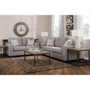 Decor-Rest Furniture Stationary Fabric Loveseat 2483-L Loveseat IMAGE 2