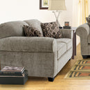 Decor-Rest Furniture Stationary Fabric Loveseat 2455 Loveseat IMAGE 1