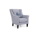 Decor-Rest Furniture Stationary Fabric Chair 2825 Chair - Vogue Grey IMAGE 2