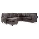 Decor-Rest Furniture Leather 3 pc Sectional 3A4-22/3A4-05/3A4-06 IMAGE 1