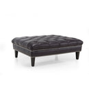 Decor-Rest Furniture Leather Ottoman 3734-O Ottoman IMAGE 1