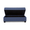 Decor-Rest Furniture Fabric Storage Ottoman 2285-SO Storage Ottoman IMAGE 2