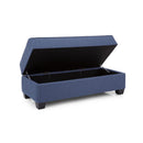 Decor-Rest Furniture Fabric Storage Ottoman 2285-SO Storage Ottoman IMAGE 4