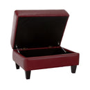 Decor-Rest Furniture Alessandra Connections Leather Storage Ottoman Alessandra Connections 3A-00 Storage Ottoman IMAGE 2