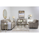 Decor-Rest Furniture Stationary Fabric Chair 2967-C Chair - Struttura Pewter IMAGE 2
