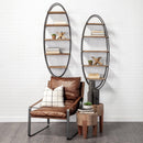 Mercana Metort 50097 Wall Mounted Oval Shaped Multi-Level Wooden Shelf IMAGE 2