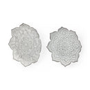 Mercana Miranda 67908 Set of 2 Stamped Metal Lotus Flower Wall Decor IMAGE 2