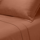 Brunelli Bambou 339T460 Queen Sheet Set - Terracotta IMAGE 1