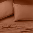 Brunelli Bambou 339T460 Queen Sheet Set - Terracotta IMAGE 2