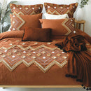 Brunelli Aztek 924T286 Double-Queen Duvet Cover - Terracotta IMAGE 1