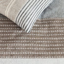 Brunelli Shitake 249286 Double-Queen Duvet Cover - Natural & Grey IMAGE 2