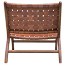 Uttermost 25484 Plait Woven Leather Accent Chair IMAGE 3