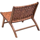 Uttermost 25484 Plait Woven Leather Accent Chair IMAGE 4