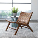 Uttermost 25484 Plait Woven Leather Accent Chair IMAGE 5