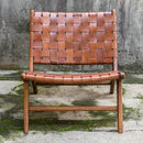 Uttermost 25484 Plait Woven Leather Accent Chair IMAGE 6