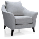 Decor-Rest Furniture Stationary Fabric Chair 2142-03-DENZEL-BLUE IMAGE 1