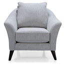 Decor-Rest Furniture Stationary Fabric Chair 2142-03-DENZEL-BLUE IMAGE 2