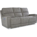 La-Z-Boy Apollo Power Reclining Sofa w/ Headrest and Lumbar - Charcoal IMAGE 1