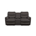 La-Z-Boy Trouper Reclining Loveseat w/ Console - Walnut IMAGE 1