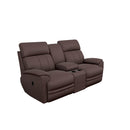  La-Z-Boy Talladega Reclining Loveseat w/ Console - Chestnut IMAGE 1
