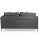Decor-Rest Furniture Stationary Fabric Loveseat 2089-02 - Pier Graphite Gr33 IMAGE 5