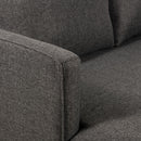 Decor-Rest Furniture Stationary Fabric Loveseat 2089-02 - Pier Graphite Gr33 IMAGE 6