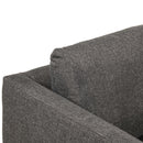 Decor-Rest Furniture Stationary Fabric Loveseat 2089-02 - Pier Graphite Gr33 IMAGE 7