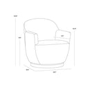 Sunpan Casey 106595 Swivel Lounge Chair IMAGE 10