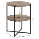 Uttermost 24532 Kamau Round Accent Table IMAGE 6