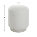 Uttermost 23743 Avila White Ottoman IMAGE 5