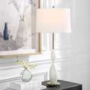 Uttermost 30235 Annora Glossy White Table Lamp IMAGE 1