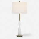 Uttermost 30235 Annora Glossy White Table Lamp IMAGE 2