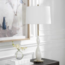 Uttermost 30235 Annora Glossy White Table Lamp IMAGE 3