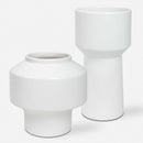 Uttermost 18049 Illumina Abstract White Vases, Set/2 IMAGE 2