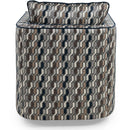 Decor-Rest Furniture Swivel Fabric Accent Chair 2050 Swivel Chair - Percy Navy IMAGE 4